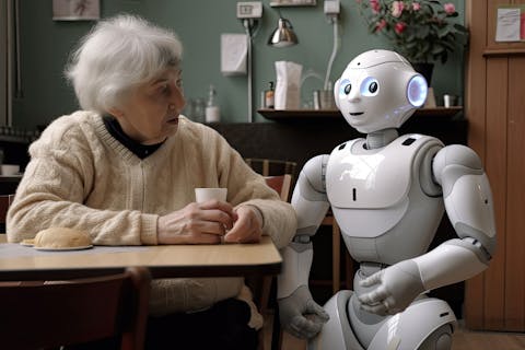 Een choreograaf kan meedenken over een robot beweegt tijdens interactie met een mens.