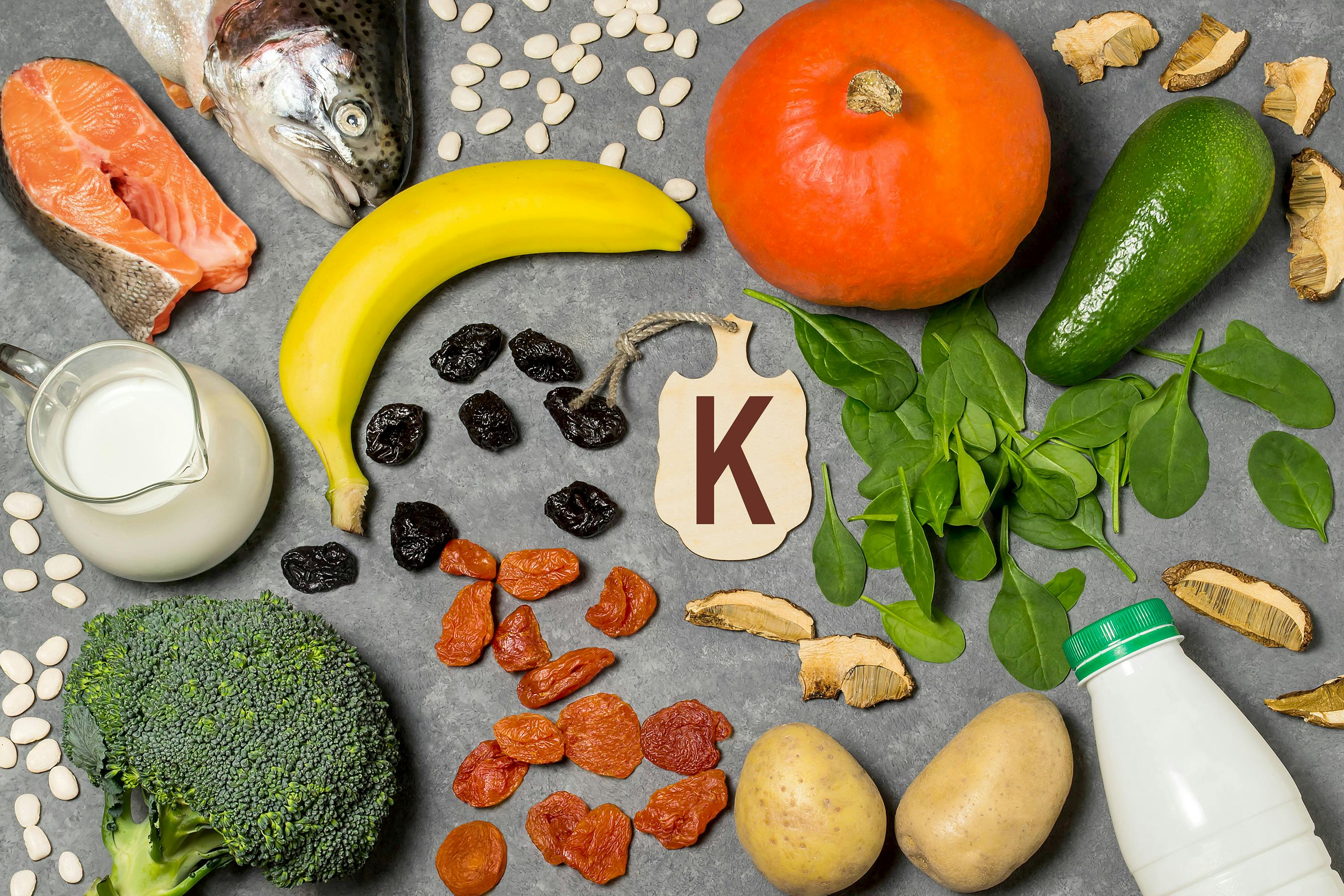 verschillende producten die veel vitamine K bevatten