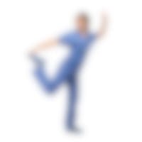 Jonge dokter danst