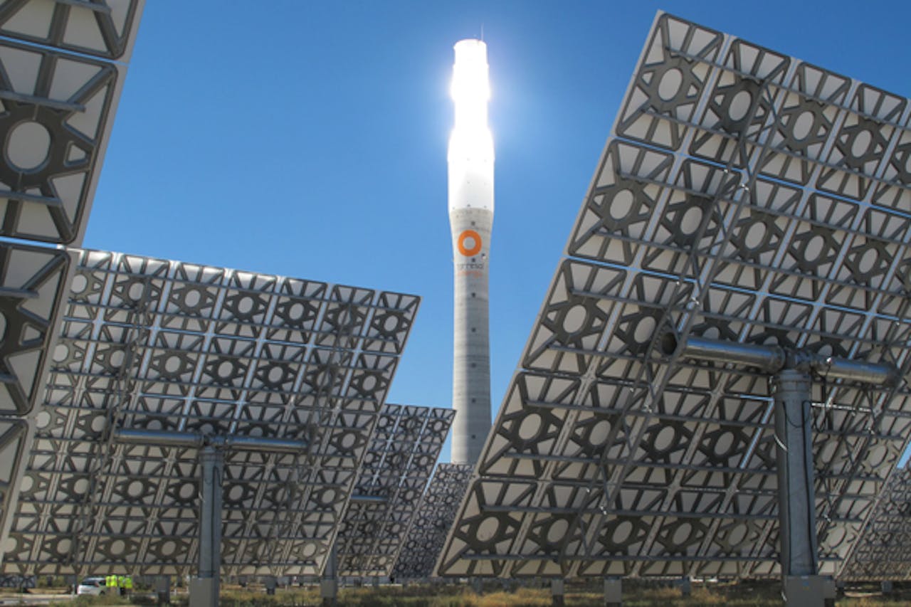 Gemasolar CSP-plant in bedrijf.