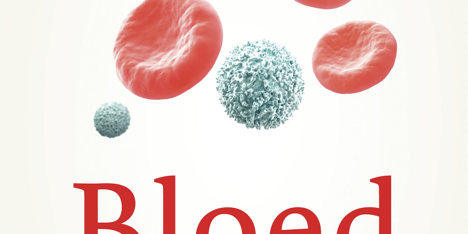 Cover van een boek van Rose George: Bloed. Een biografie.