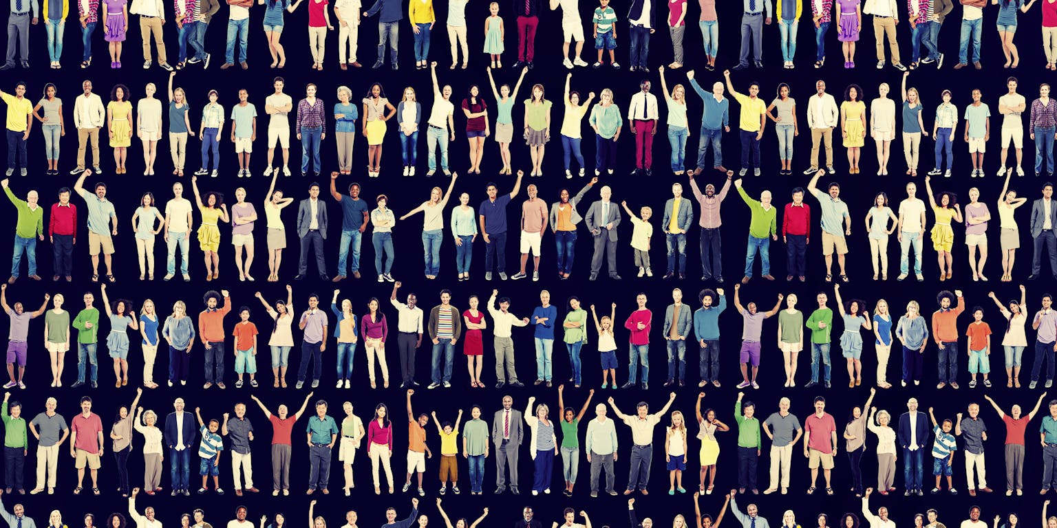 Diverse groep mensen