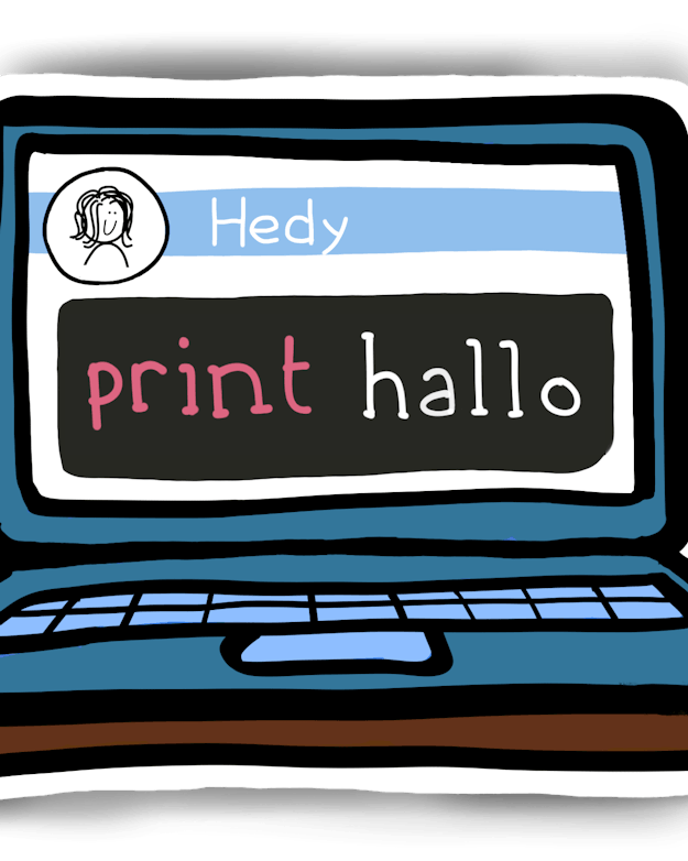 Met Hedy kun je in je eigen taal programmeren, dus ook in het Nederlands.