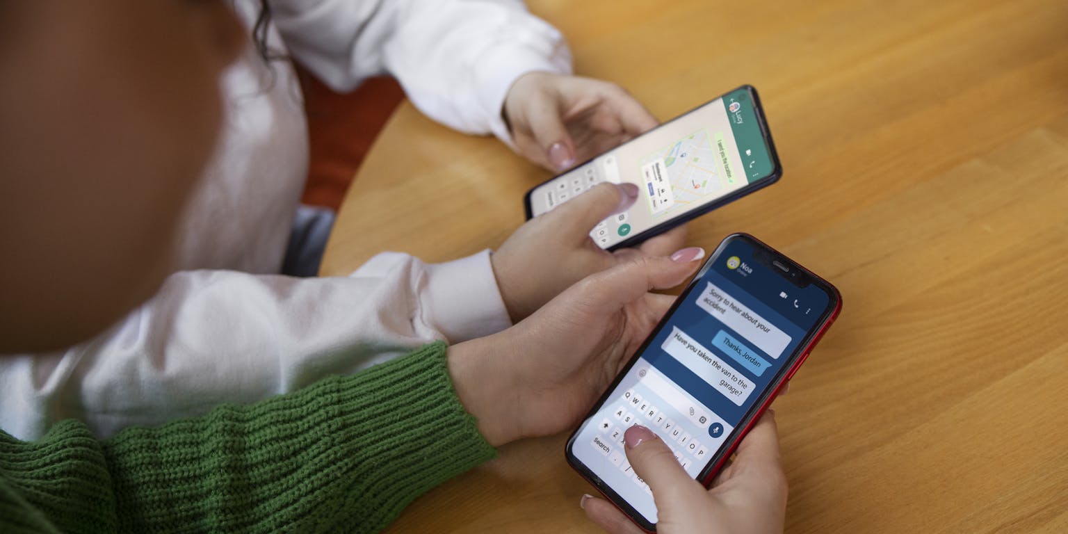 Smartphones met vertaalapp