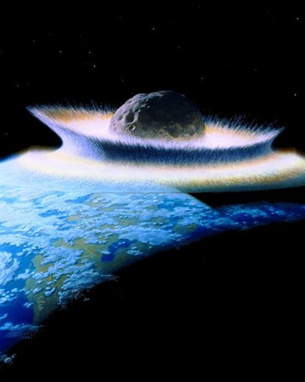 Meteorietinslag (artist impression)