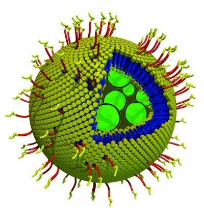 Een illustratie van een kunstmatige organel