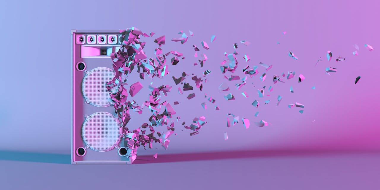 Dansen op een feestje, samen zingen of muziek maken is iets wat mensen niet meer doen. Een luidspreker gaat kapot