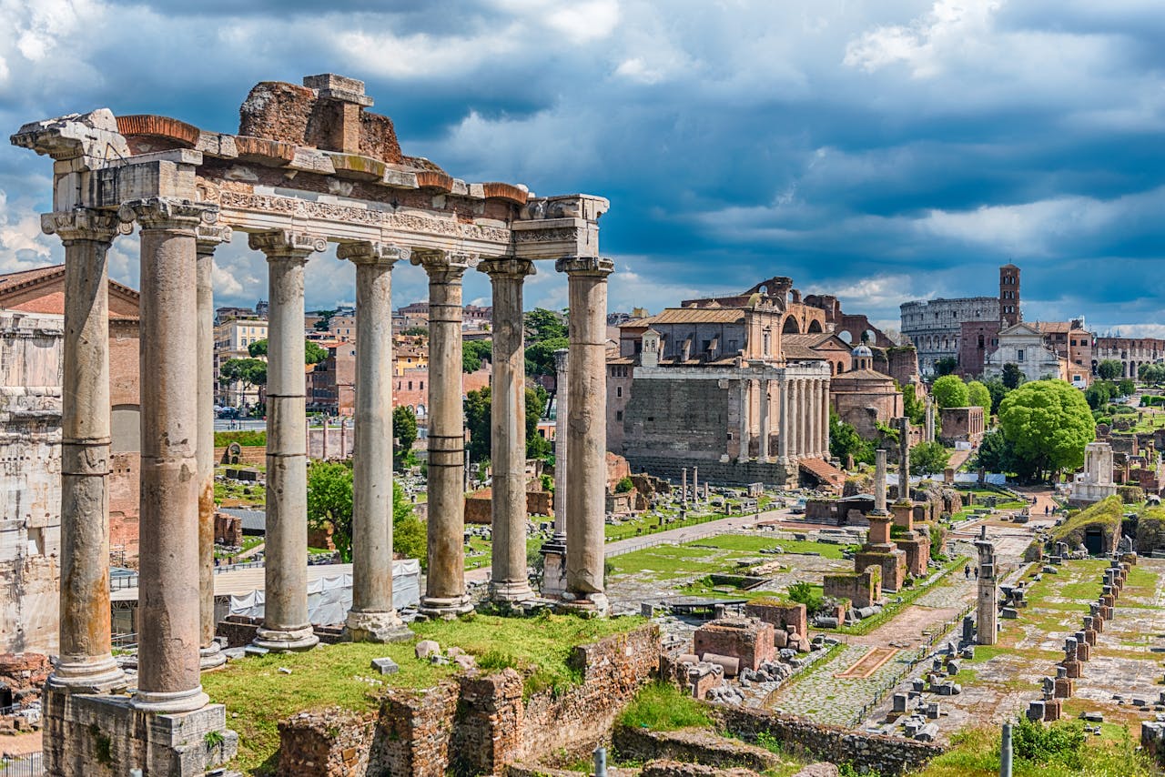 Ruines van Forum Romanum in Rome