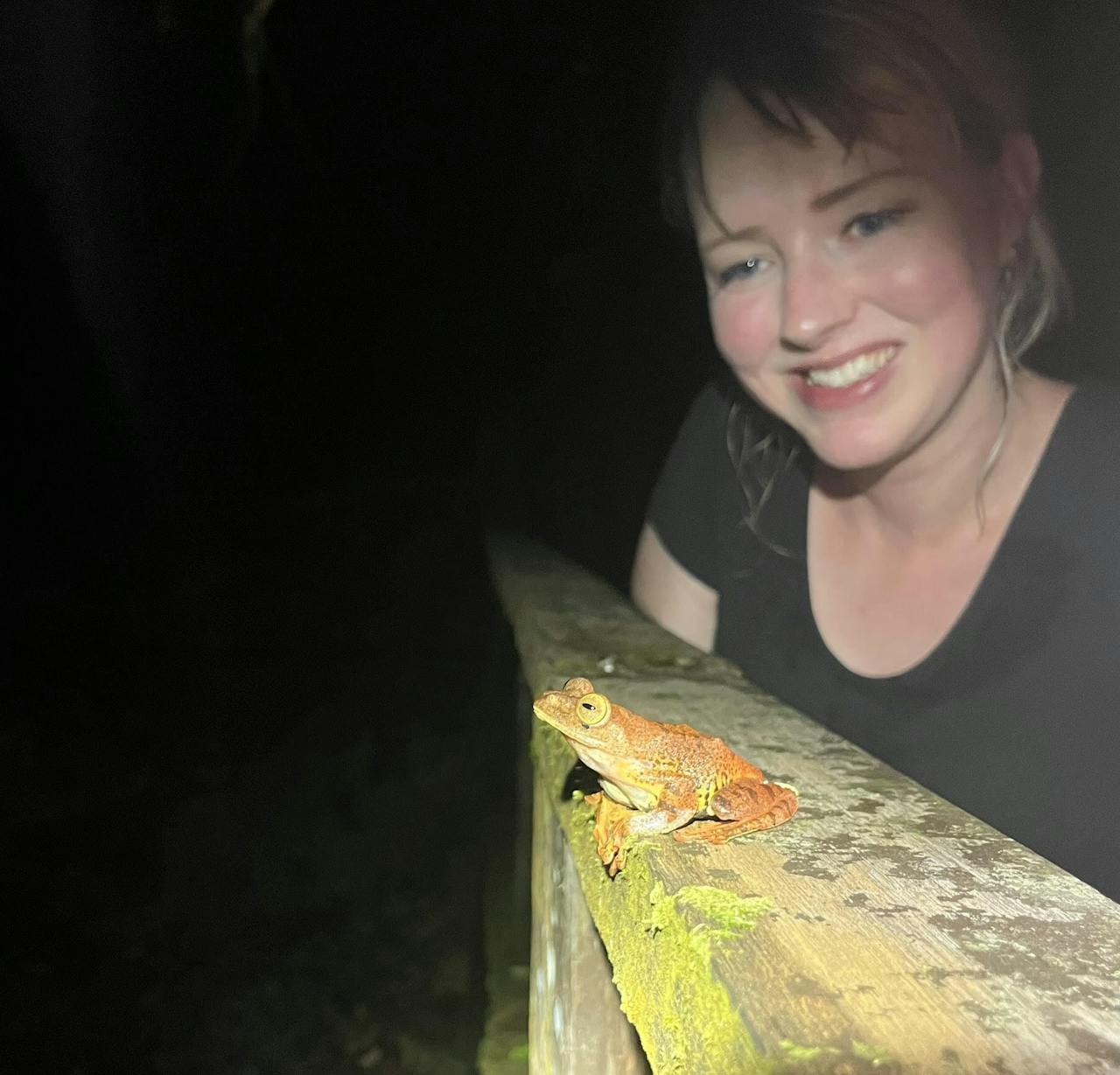 schuimnestboomkikker met manon de visser op borneo